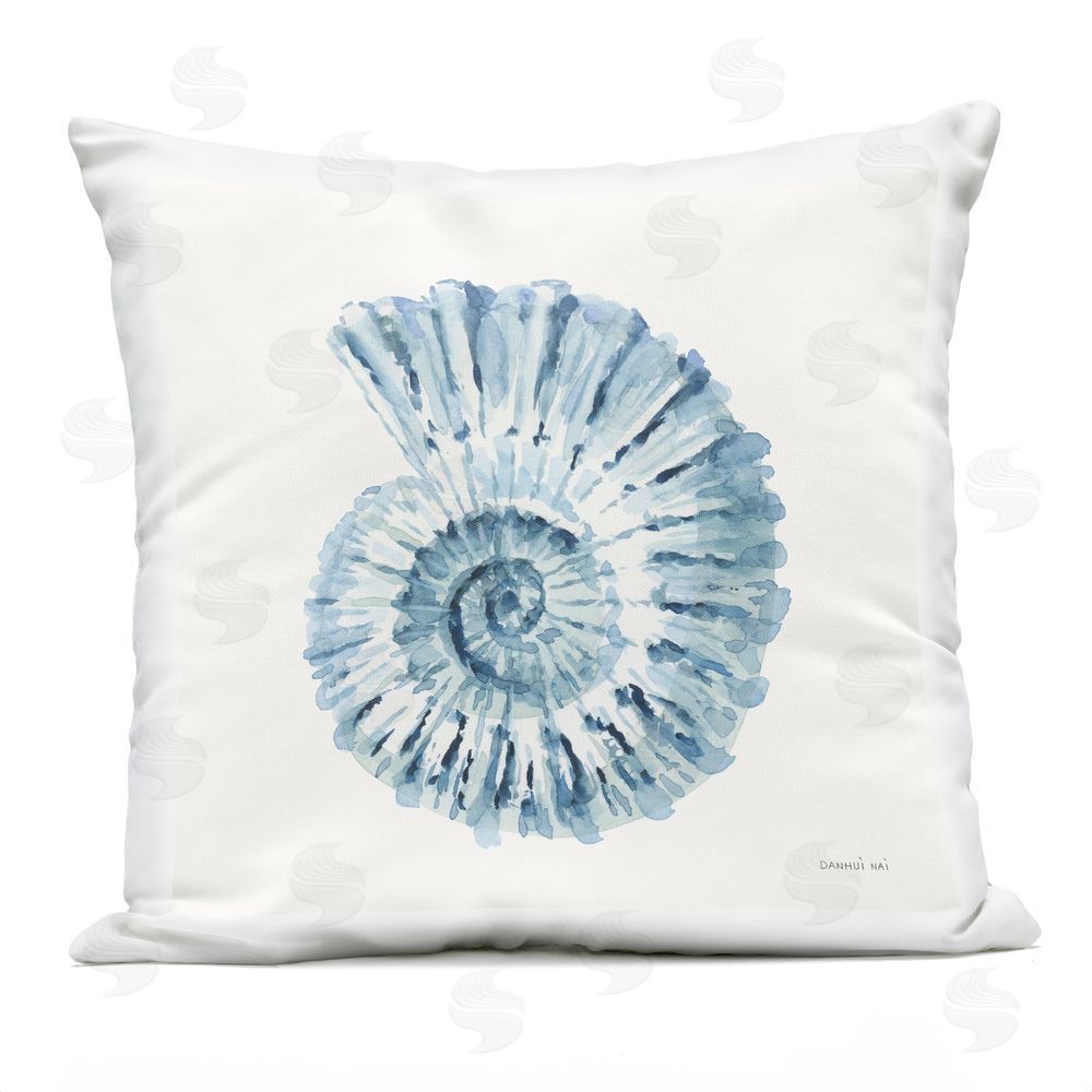 Danhui Nai Tidepool Treasures Nautilus Outdoor Quick-Dry Polyester Square Throw Pillow