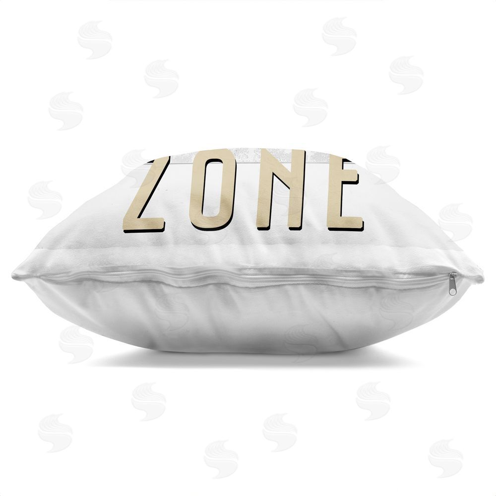 Kim Allen Game Zone Control Indoor Plush Polyester Square Throw Pillow Zipper Detail