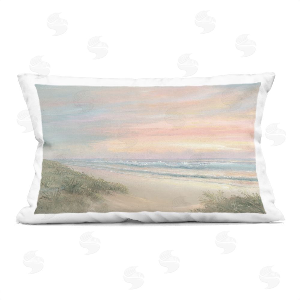 Georgia Janisse Calm Of The Morning Indoor Plush Polyester Lumbar Pillow