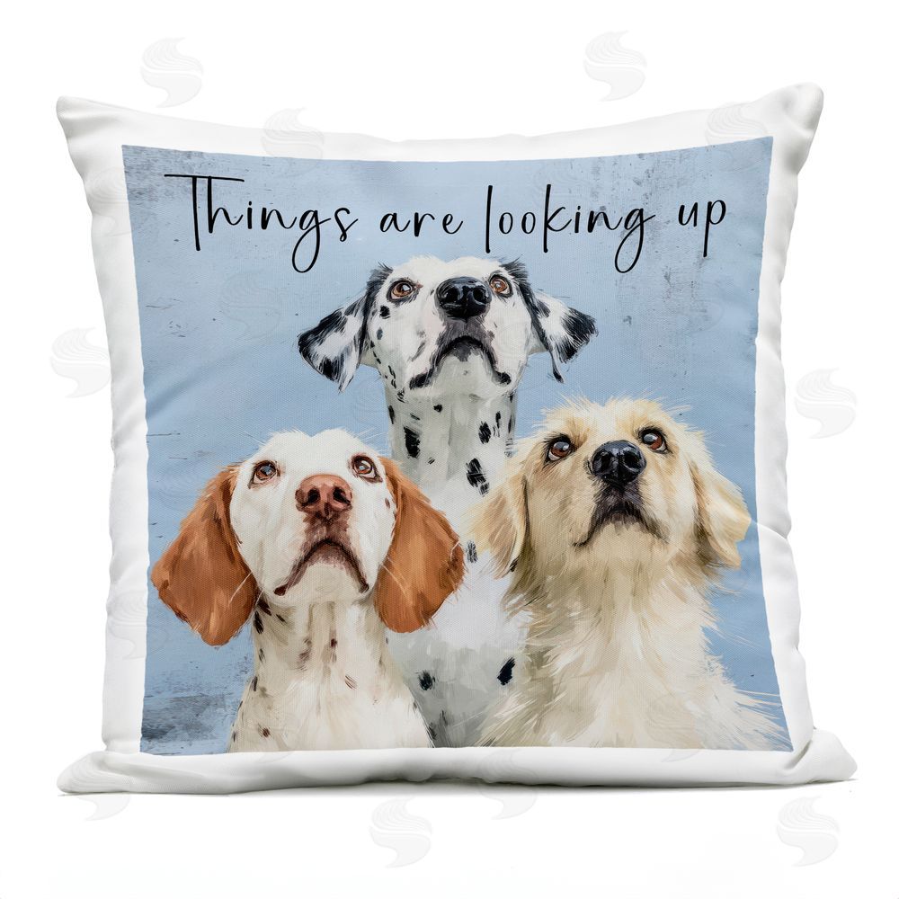 Kim Curinga Things Are Looking Up Outdoor Square Printed Throw Pillow