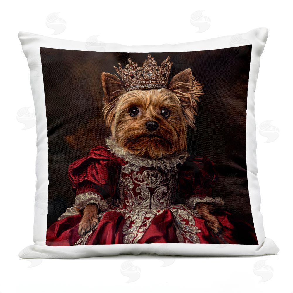 Kelley Parker Her Royal Fluffiness Outdoor Quick-Dry Polyester Square Throw Pillow