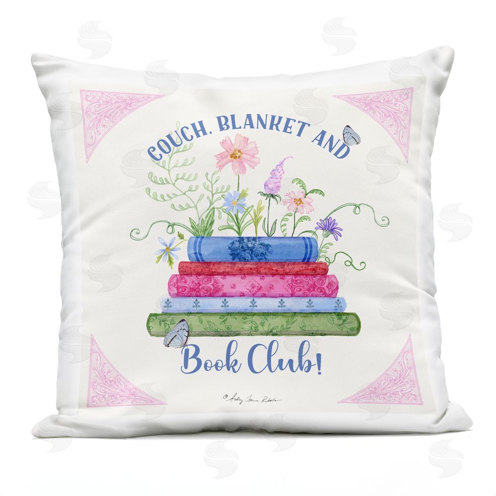 Audrey Jeanne Roberts Couch Blanket & Book Club Outdoor Quick-Dry Polyester Square Throw Pillow