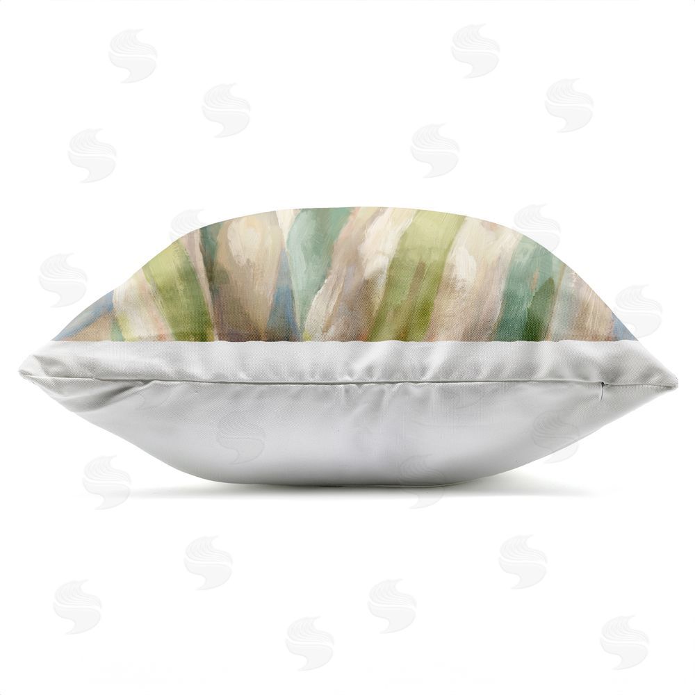 Imagine It Images Pile of Pears on Blanket Outdoor Quick-Dry Polyester Square Throw Pillow Zipper Detail