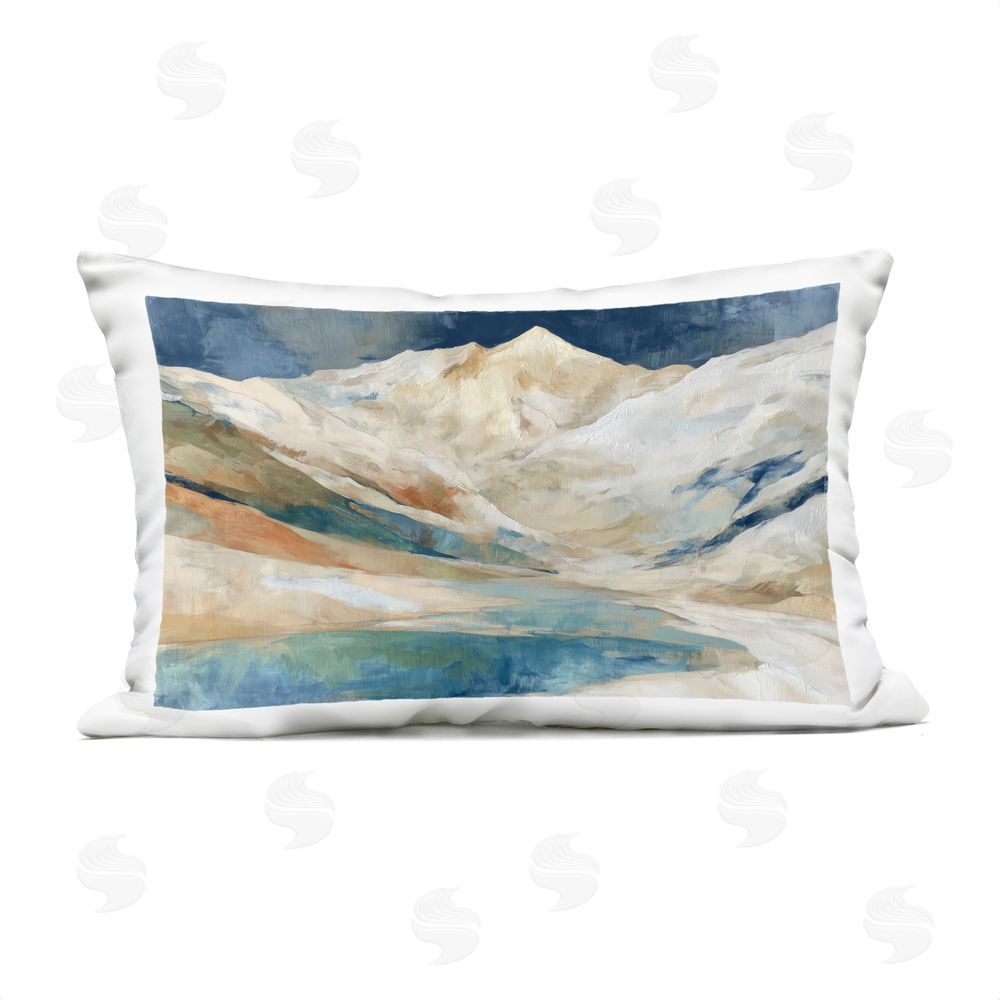 Chromatic Storm Studio Glacial Valley in Alaska Range Outdoor Printed Lumbar Throw Pillow