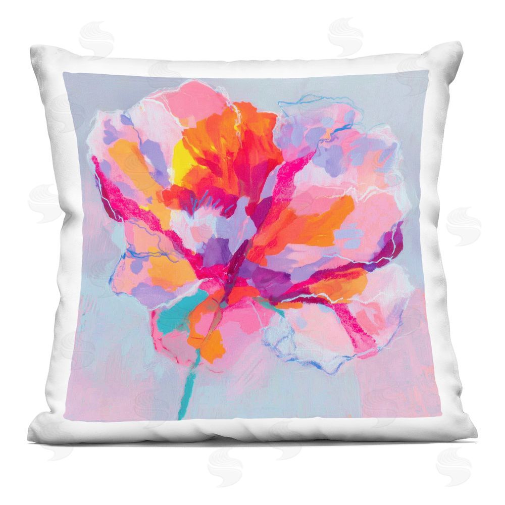 Chromatic Storm Studio The Open Petal Expression Square Printed Throw Pillow