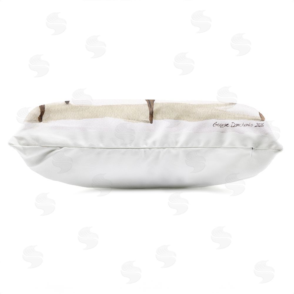 George Dyachenko Baby Donkey on Vintage Couch Outdoor Quick-Dry Polyester Lumbar Pillow Zipper Detail