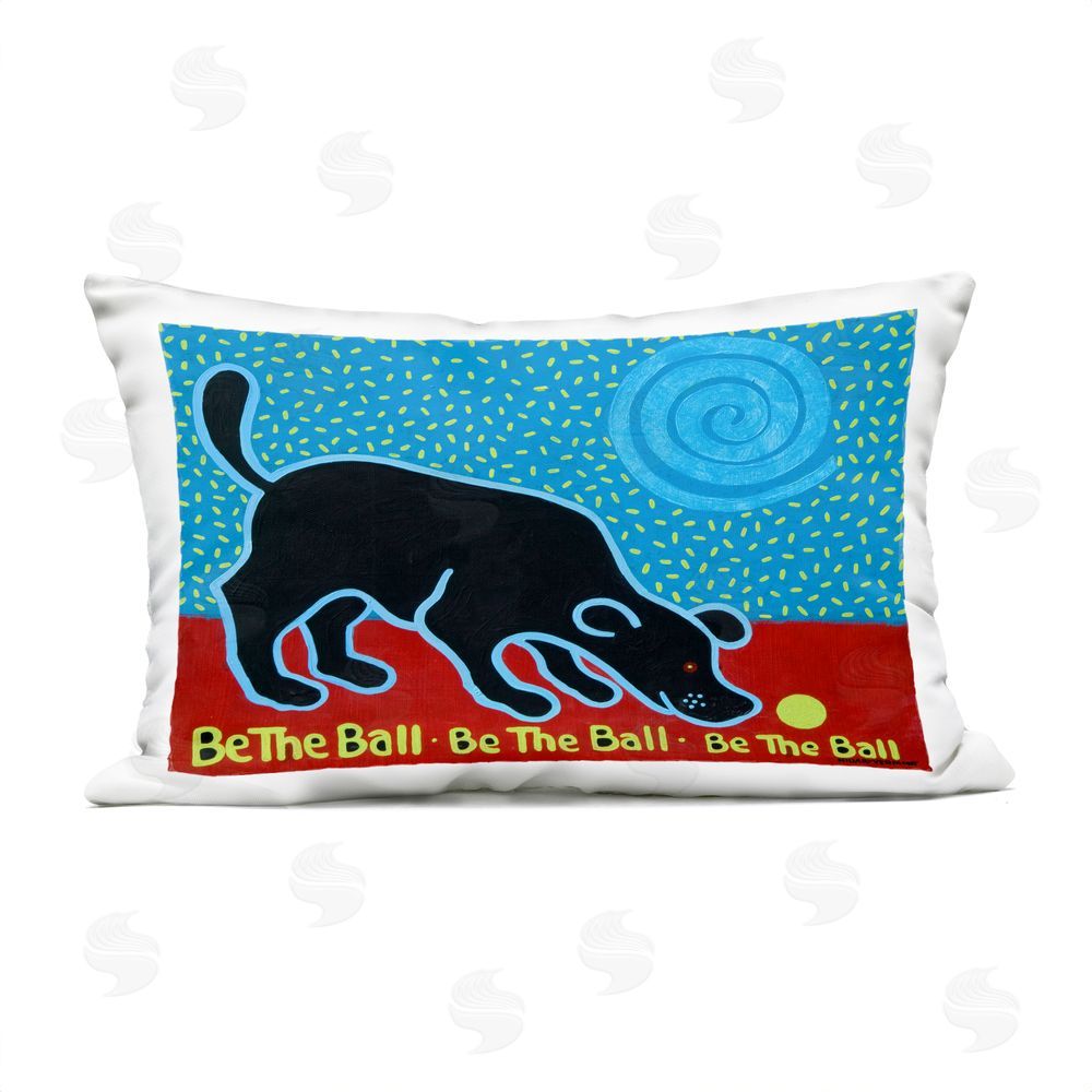 Hillary Vermont Be The Ball Playful Dog Outdoor Quick-Dry Polyester Lumbar Pillow