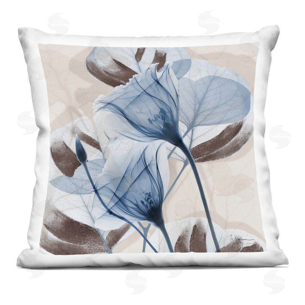 Albert Koetsier Sapphire Union Blooms Indoor Plush Polyester Square Throw Pillow