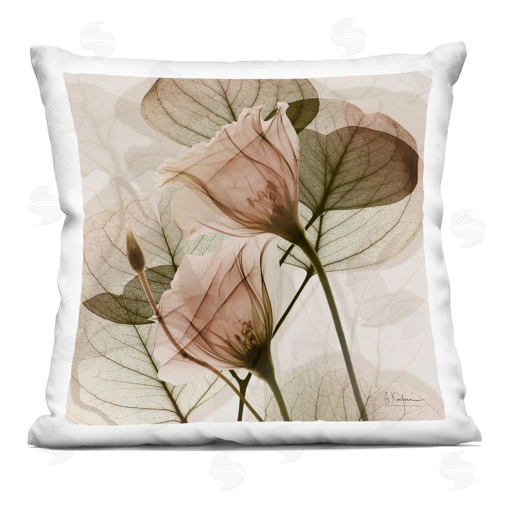 Albert Koetsier Serene Orange Union Indoor Plush Polyester Square Throw Pillow