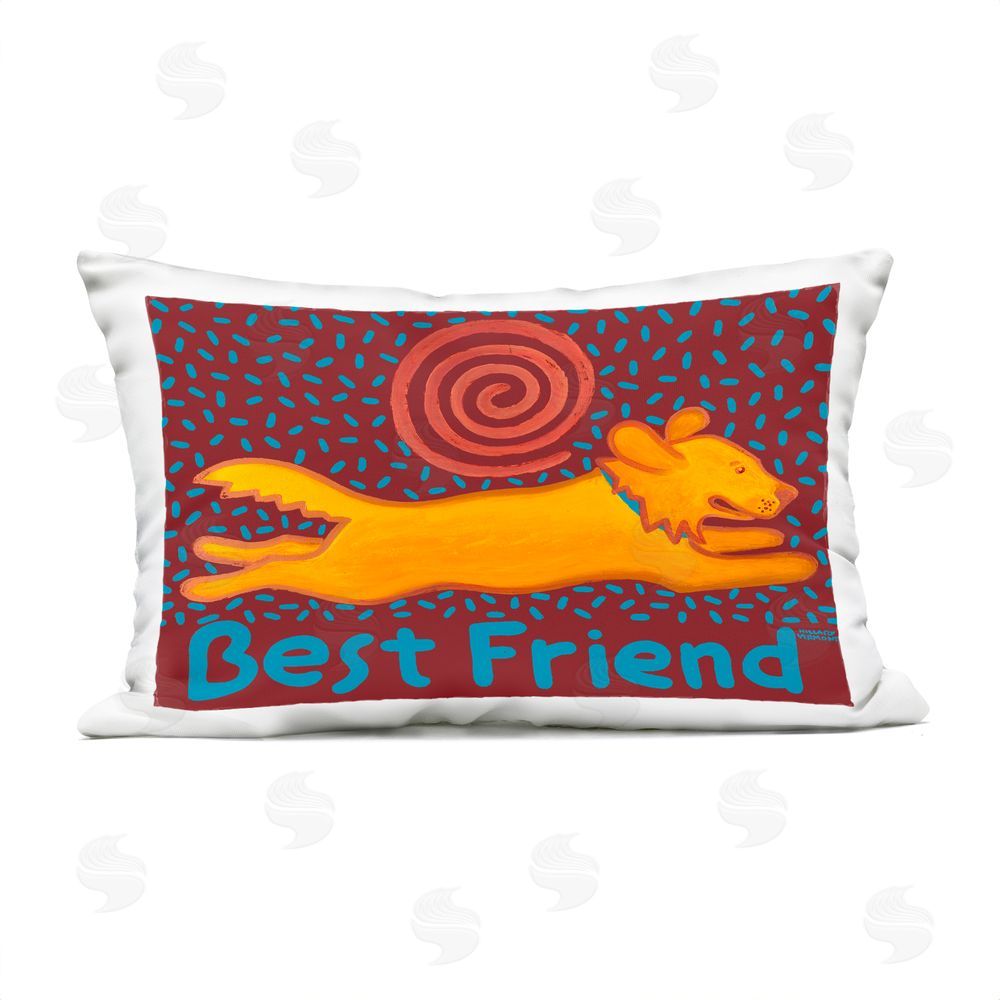 Hillary Vermont Best Friend Dashing Retriever Outdoor Quick-Dry Polyester Lumbar Pillow