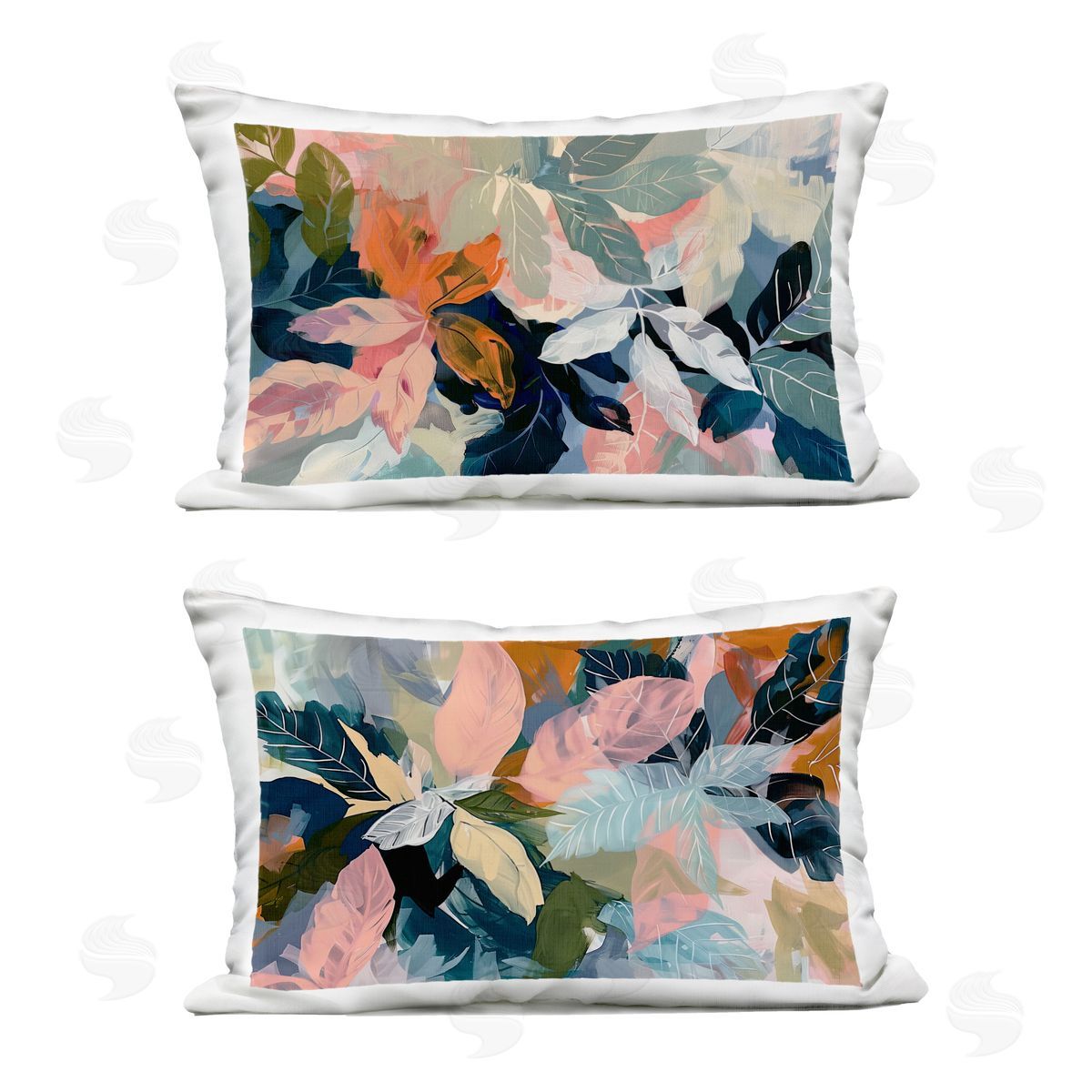 Elara Yasna Tropical Oasis Flowers Plush Polyester Art Print Pillow
