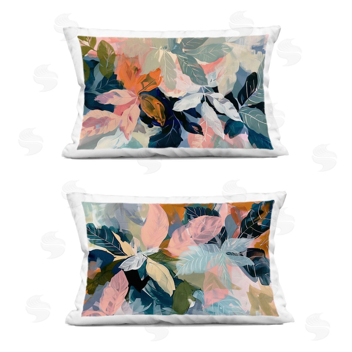 Elara Yasna Tropical Oasis Flowers Plush Polyester Art Print Pillow