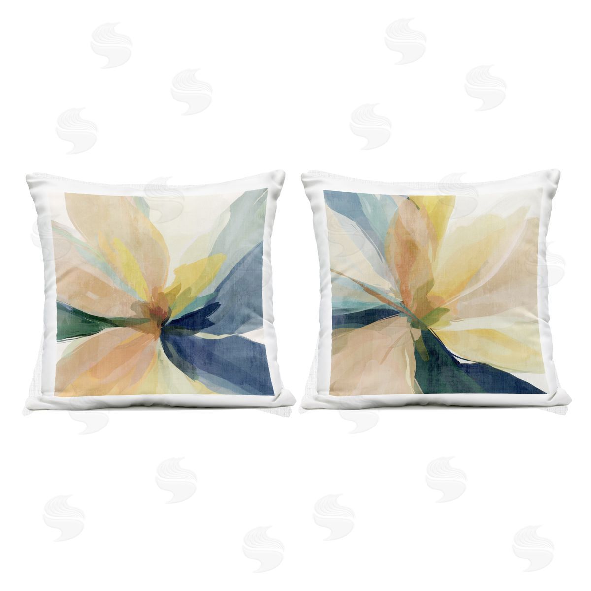 Irena Orlov Abstract Sunshine Florals Plush Polyester Art Print Pillow