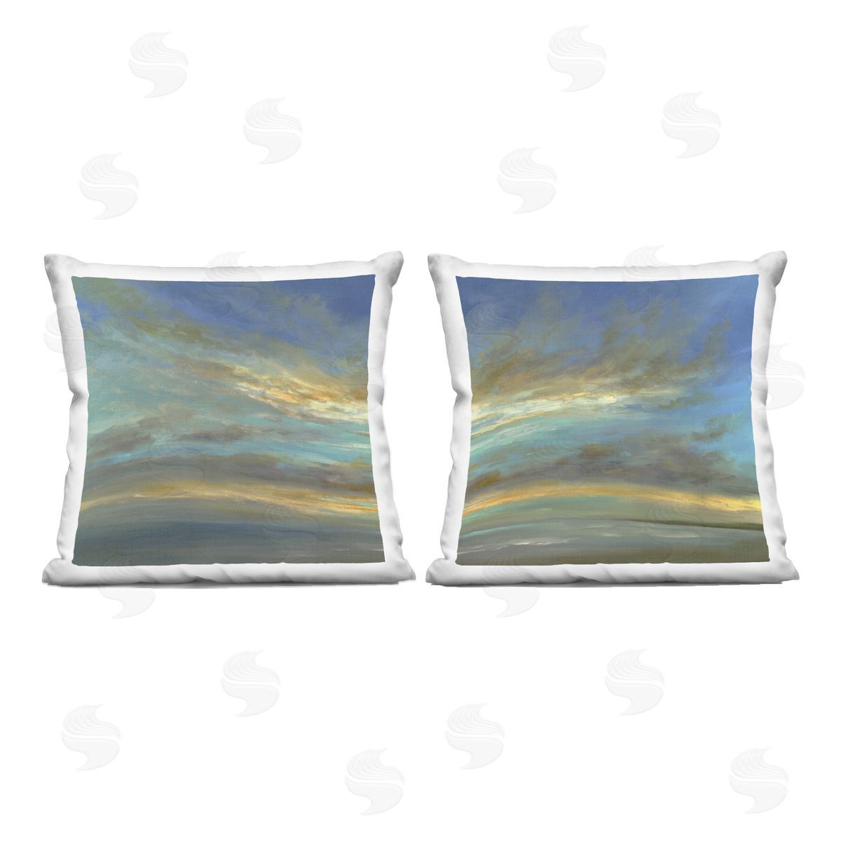 Sheila Finch October Sunset Sky Plush Polyester Art Print Pillow
