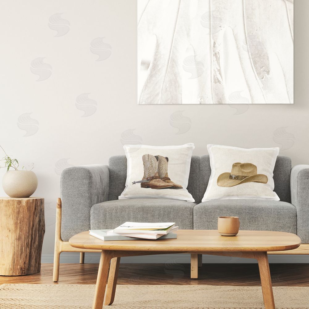 Danhui Nai Range Riders Hat & Boots Indoor Pillow Set on Chair