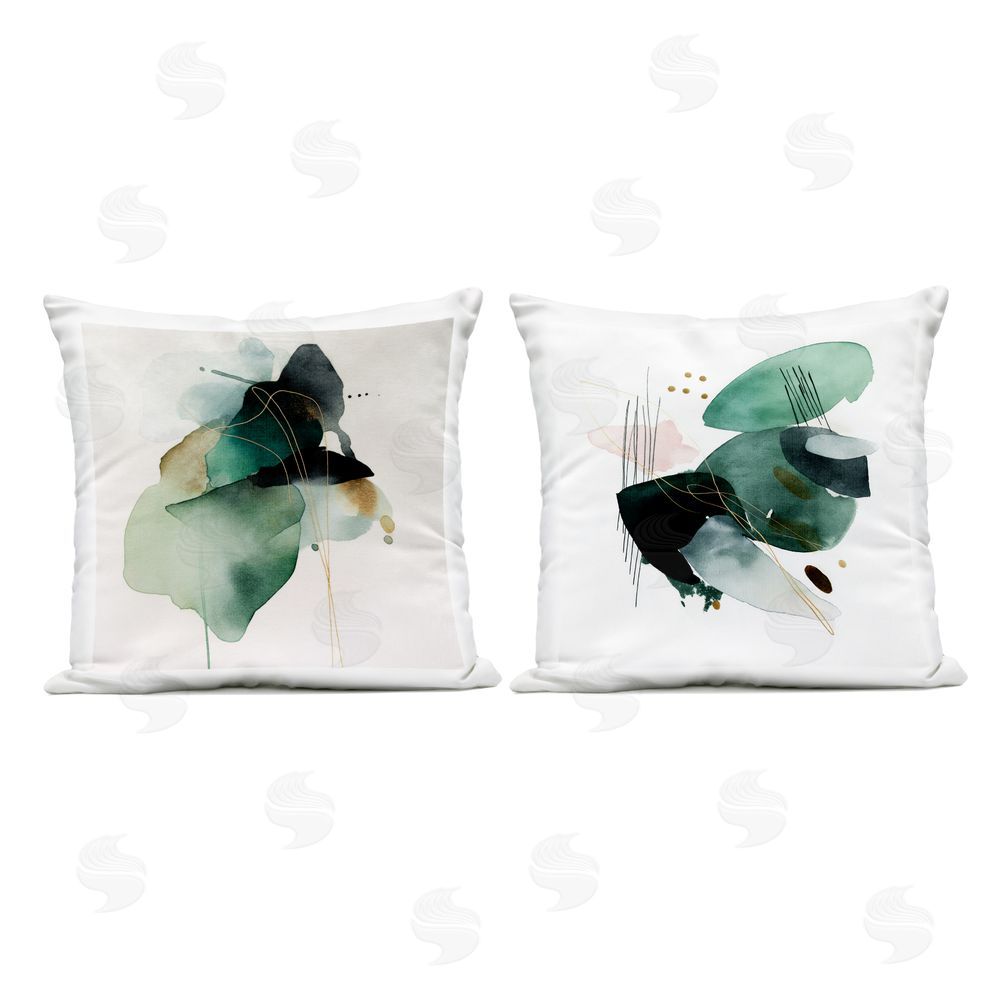 Svetlana Aleynikova Fluid Abstract Harmonies Outdoor Printed Throw Pillow