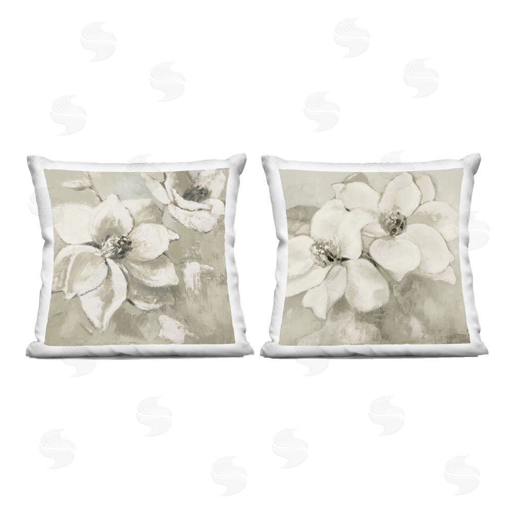 Lanie Loreth Muted Magnolias at Dawn Printed Throw Pillow