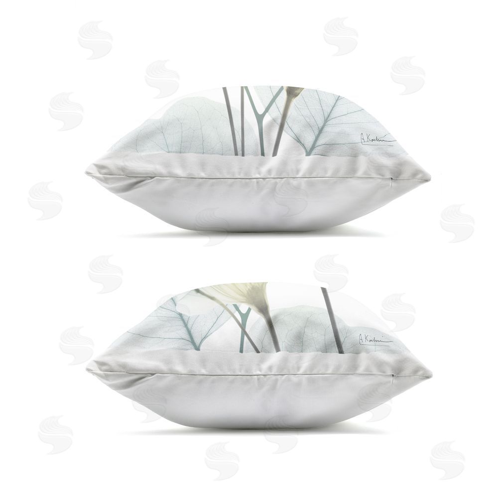 Albert Koetsier Divine Fate Flowers Outdoor Quick-Dry Polyester Square Throw Pillow Zipper Detail