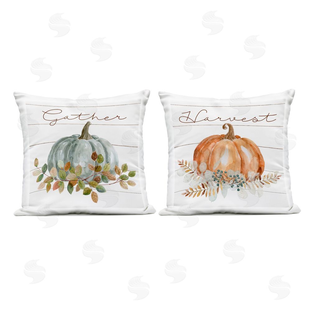 Livi and Finn Autumn Memories Gather & Harvest Outdoor Square Printed Throw Pillow