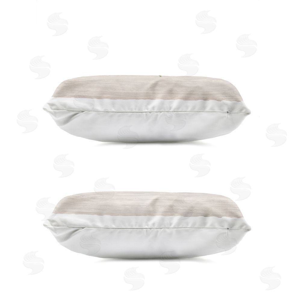 June Erica Vess Rustic Trout Fish Pair Outdoor Quick-Dry Polyester Lumbar Pillow Zipper Detail