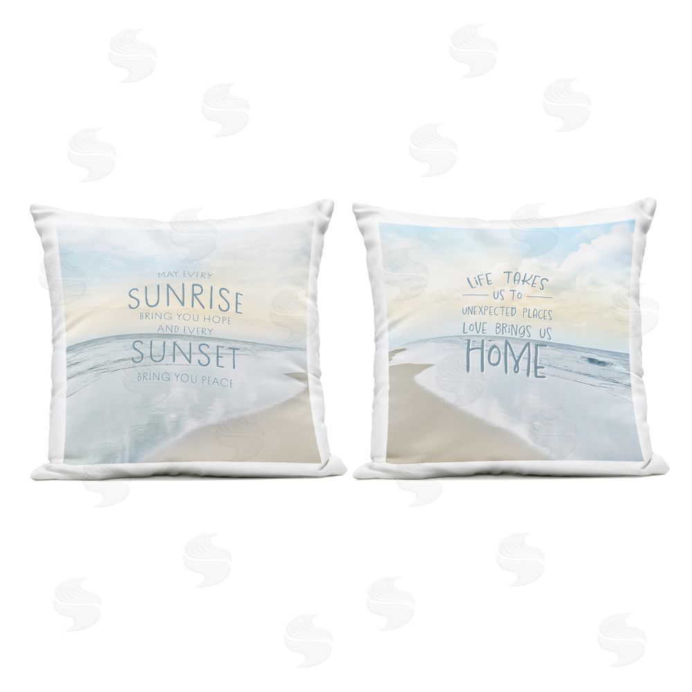 Natalie Carpentieri Beautiful Beach Inspirations Outdoor Quick-Dry Polyester Square Throw Pillow