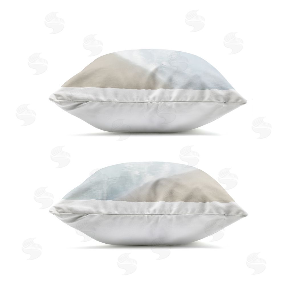 Natalie Carpentieri Beautiful Beach Inspirations Outdoor Quick-Dry Polyester Square Throw Pillow Zipper Detail