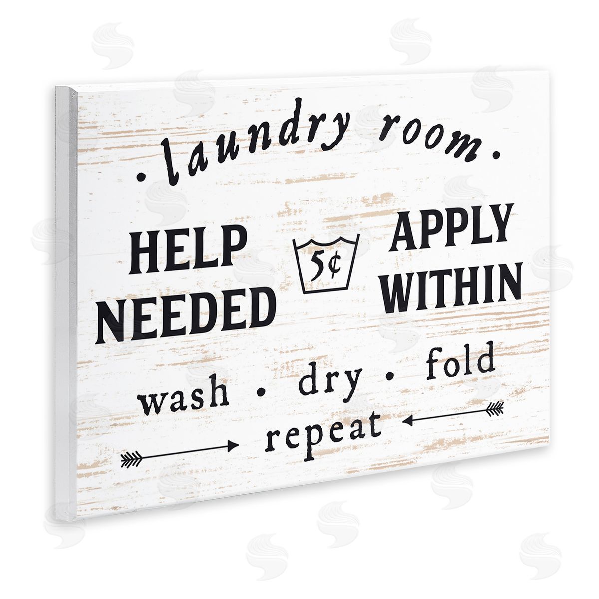 Laundry Room Help Needed Wood Plaque Wall Art, Home Decor by Lettered and Lined