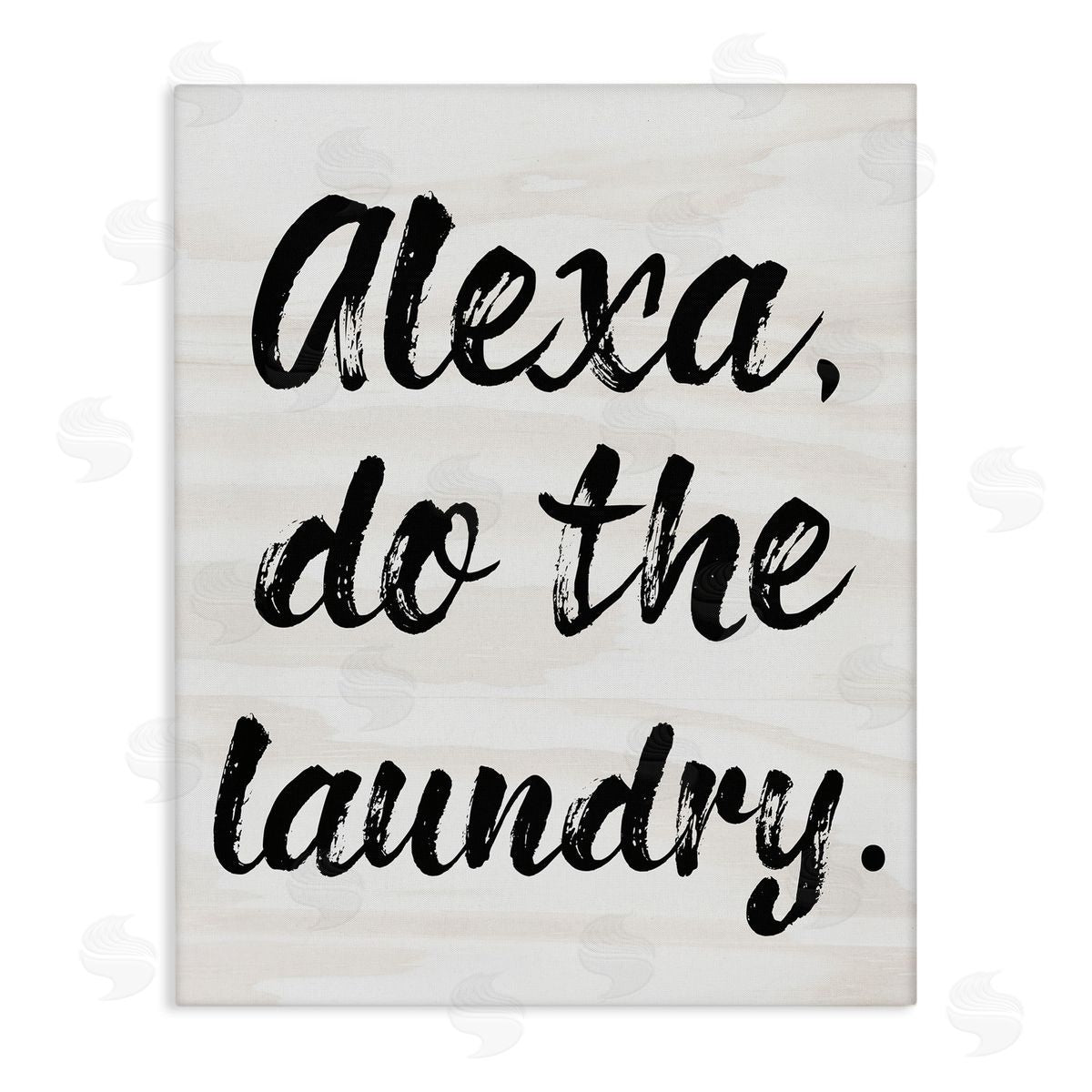 Alexa Do Laundry Funny Canvas Wall Art, Home Decor by Stupell Studio