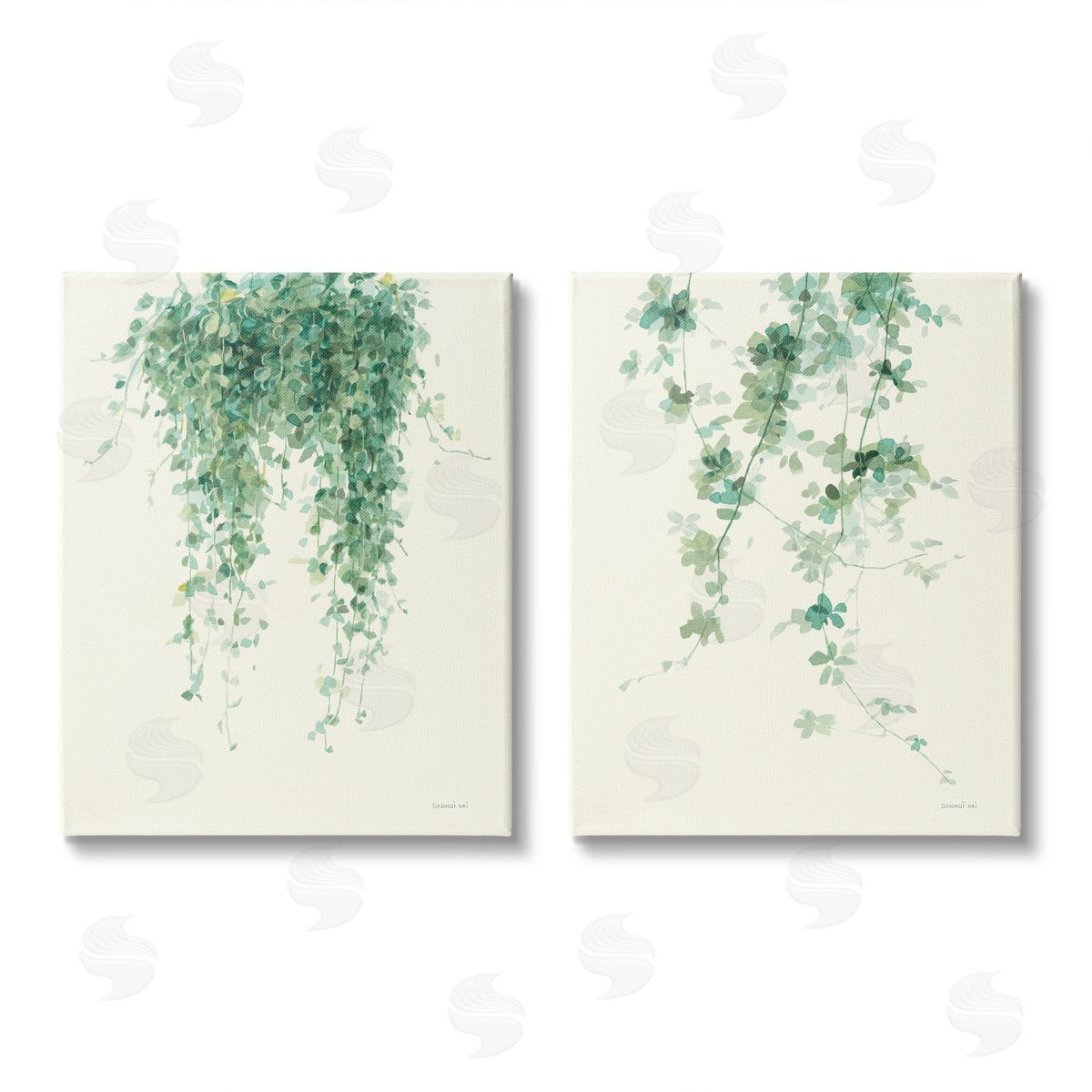 Danhui Nai Falling Ivy Vines Nature Minimal Canvas Wall Art Print