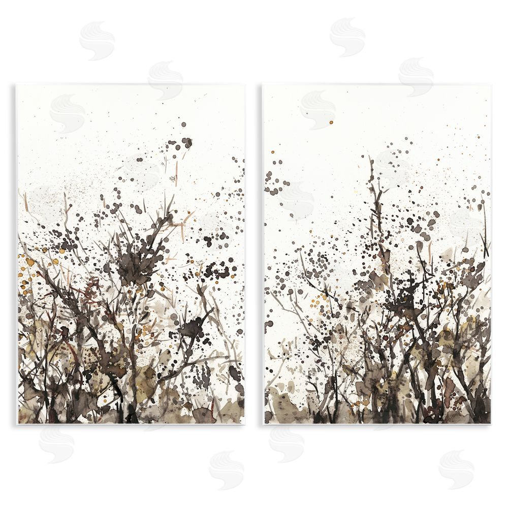 Samuel Dixon Watercolor Field of Grassy Weeds Wooden Wall Plaque Art Print