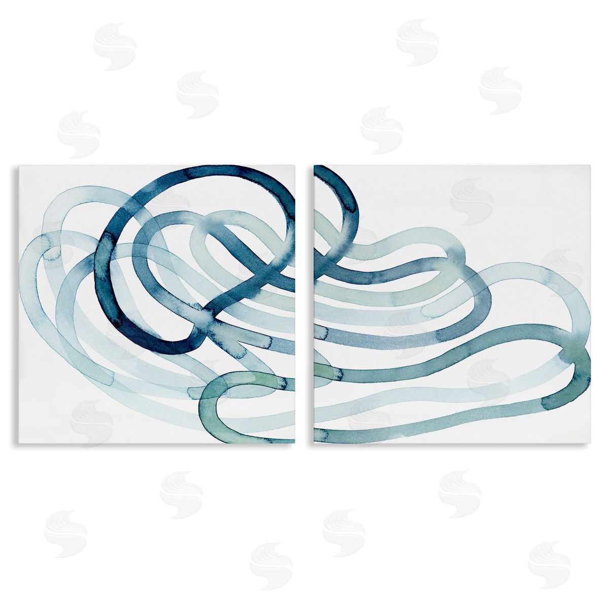 Lively Organic Abstract Line Canvas Wall Art, Home Decor by Grace Popp