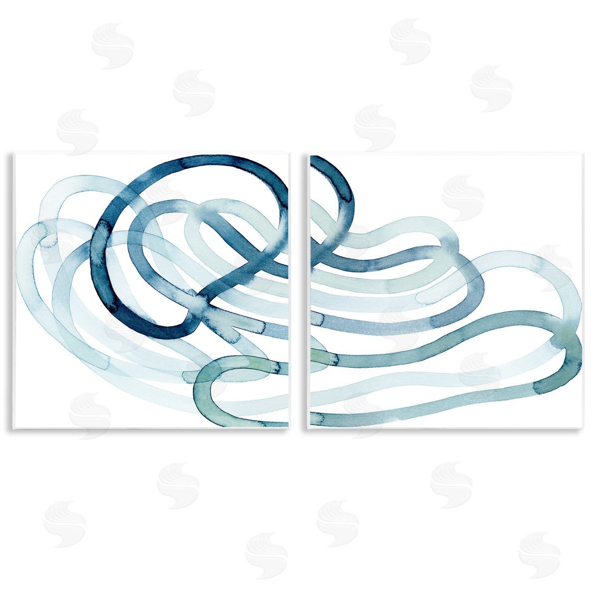 Lively Organic Abstract Line Wood Plaque Wall Art, Home Decor by Grace Popp