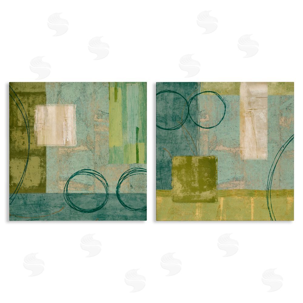 Brent Nelson Soft Geometric Shape Abstraction Canvas Wall Art Print