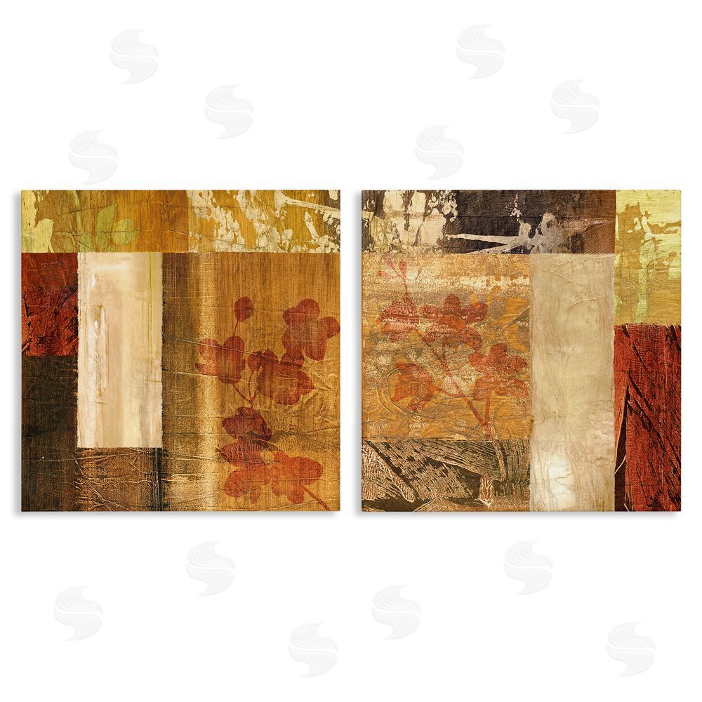 Martine Reynaud Abstract Tapestry Style Patterns Collage Canvas Wall Art Print