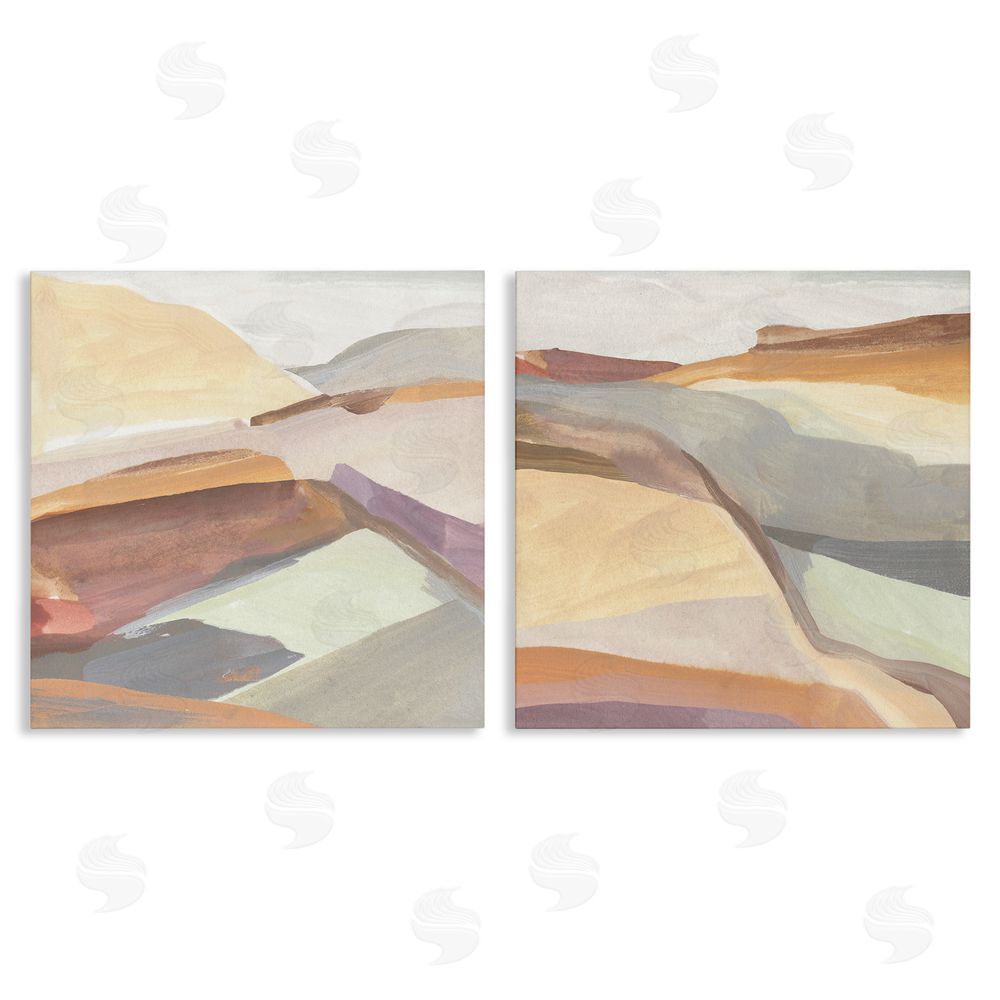 Annie Warren Mountain Hill Movements Abstract Peaks Canvas Wall Art Print