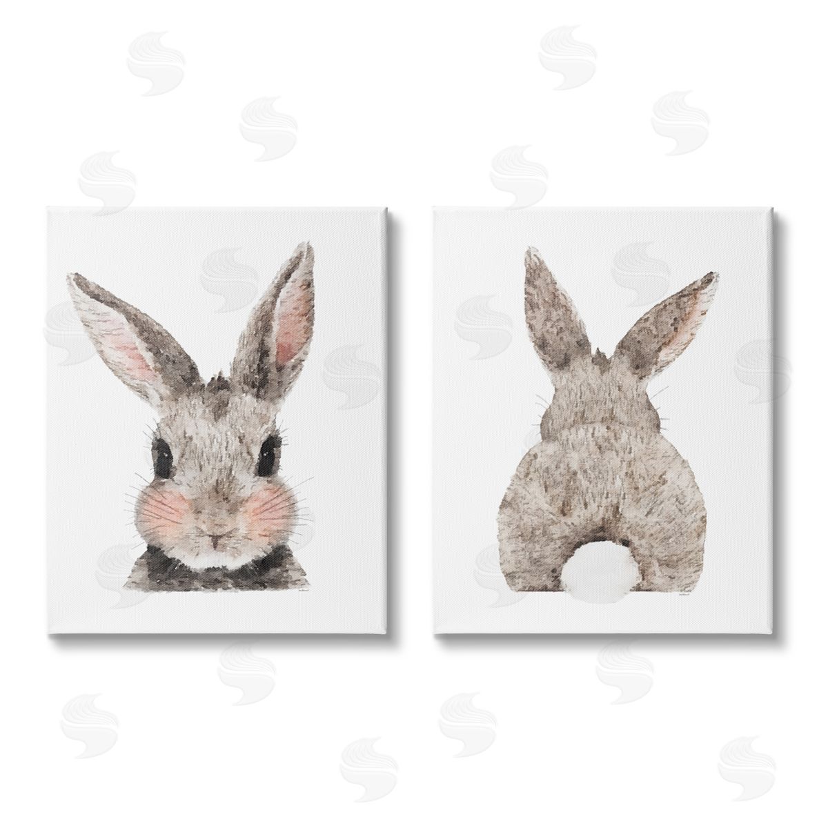 Amanda Greenwood Adorable Bunny Cotton Tail Rabbit Canvas Wall Art Print