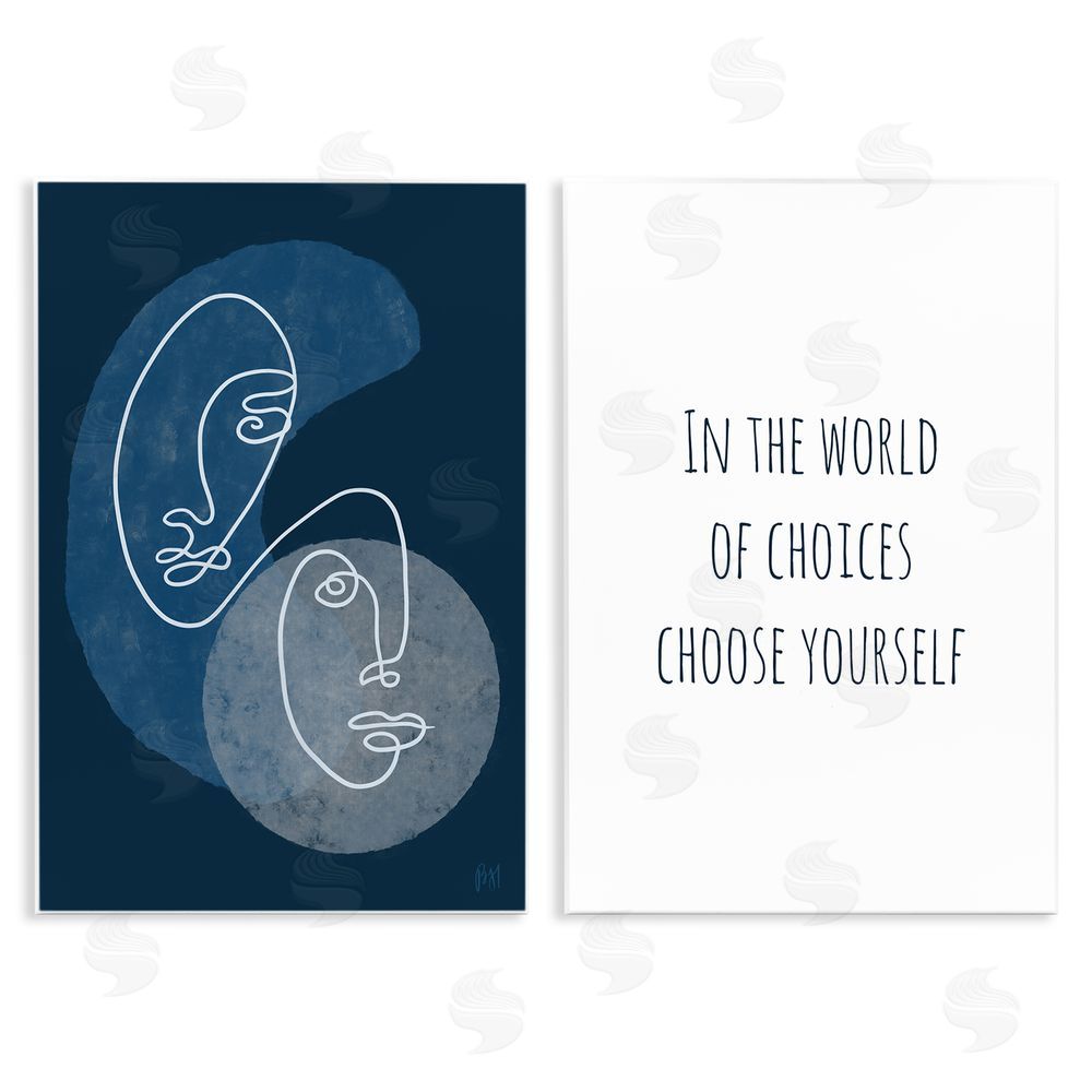 Birch & Ink In The World Choose Yourself Wooden Wall Plaque Art Print