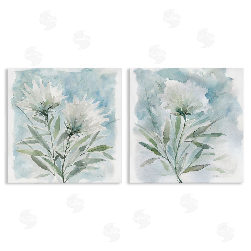 Carol Robinson Soft Spring Flower Still Life Watercolor Canvas Wall Art Print