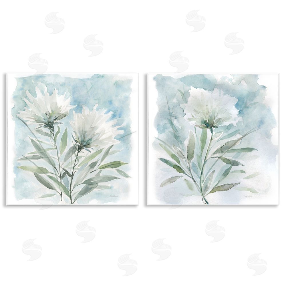 Carol Robinson Soft Spring Flower Still Life Watercolor Wooden Wall Plaque Art Print