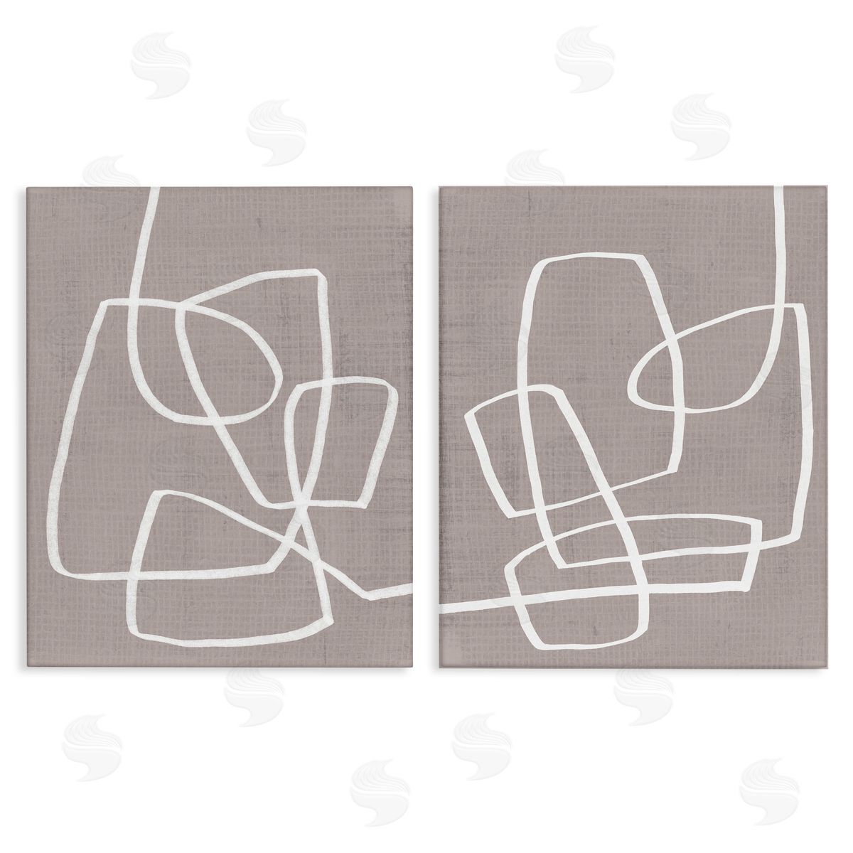 Minimal Abstract Busy Line Canvas Wall Art, Home Decor by June Erica Vess