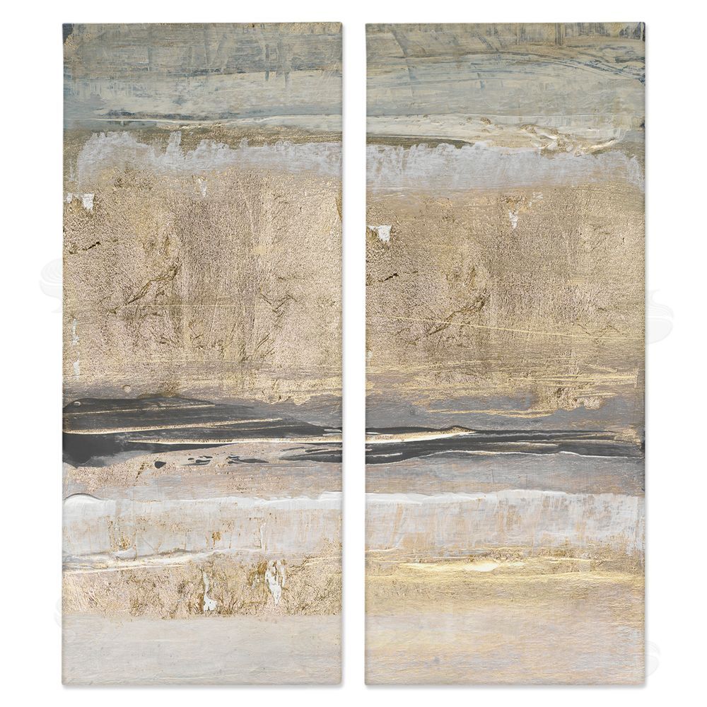Lanie Loreth Abstract Earth Soil Textured Brown Grey Collage Canvas Wall Art Print