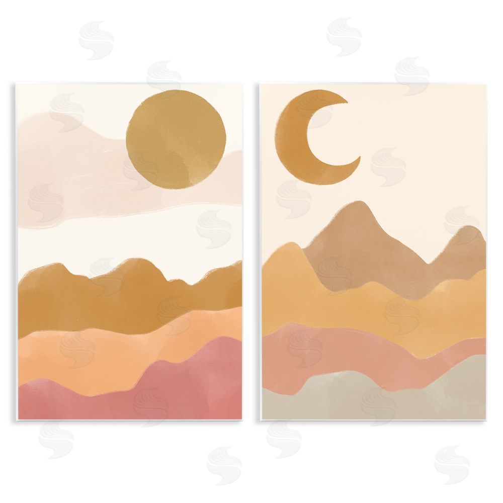 Taylor Shannon Designs Daily Outdoor Desert Landscape Terracotta Wooden Wall Plaque Art Print