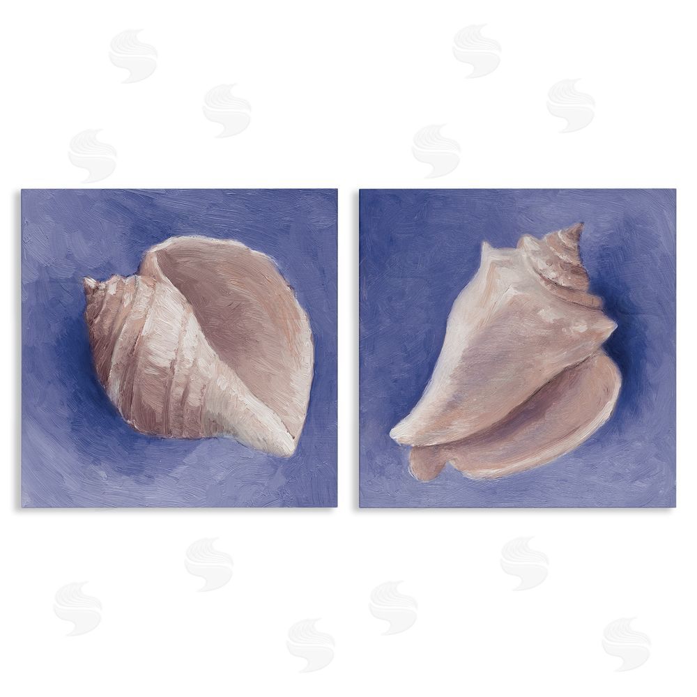 Lanie Loreth Simple Classic Seashell Conch Still Life Canvas Wall Art Print