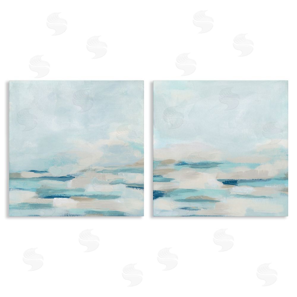 June Erica Vess Abstract Ocean Waves Scenic Landscape Canvas Wall Art Print