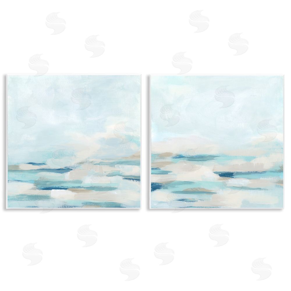 June Erica Vess Abstract Ocean Waves Scenic Landscape Wooden Wall Plaque Art Print
