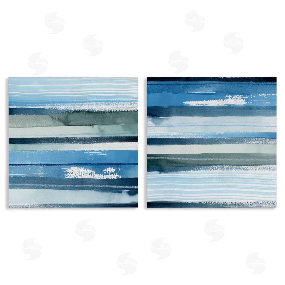 Grace Popp Saturated Blue Landscape Abstract Canvas Wall Art Print