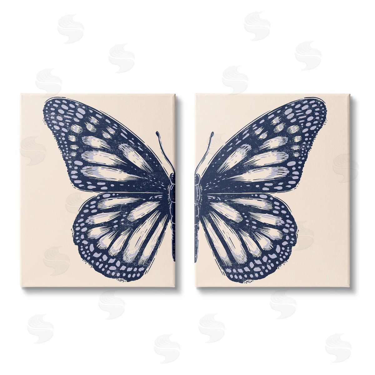 Caroline Alfreds Intricate Butterfly Wings Detail Canvas Wall Art Print