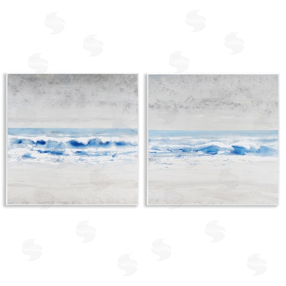 Tim O'Toole Abstract Rolling Beach Waves Shoreline Wooden Wall Plaque Art Print