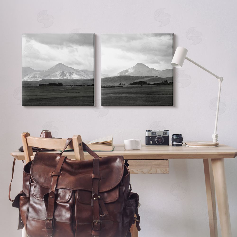 Carol Robinson Vast Rural Mountain Peaks Canvas Wall Art Print in Room