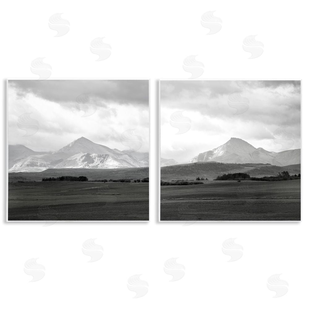Carol Robinson Vast Rural Mountain Peaks Wooden Wall Plaque Art Print